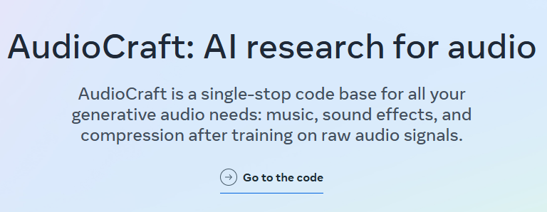 AudioCraft By Meta AI