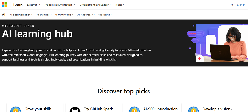 Microsoft’s AI learning hub